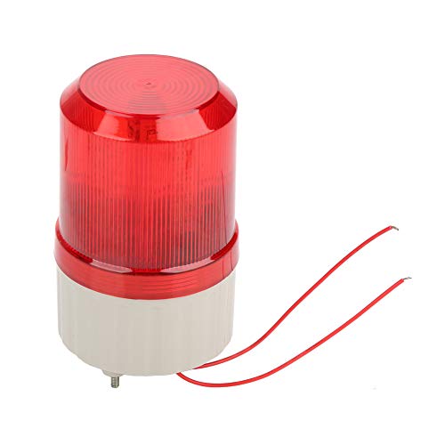 Blitzleuchte, LED-Warnleuchte, 220V Rote LED-Warnleuchten Akusto-optisches Alarmsystem Rotierendes Licht Notfall-LED-Stroboskop 8815cm von EVTSCAN