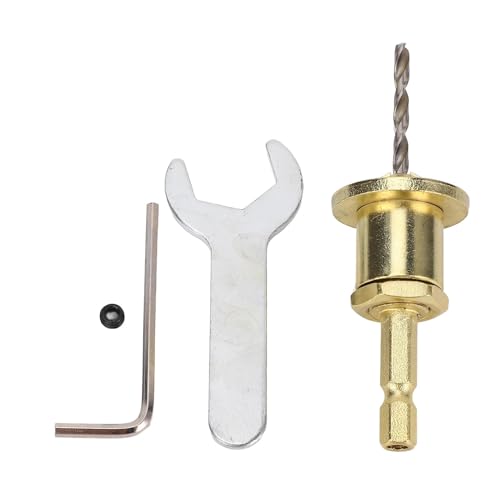 EVTSCAN CounterSink Bohrer Bit einstellbar 1/4 Zoll Sechskant Shank 3.2x10 mm Schraubenstufe Bohrmaschine für Handwerk Hausreparatur von EVTSCAN