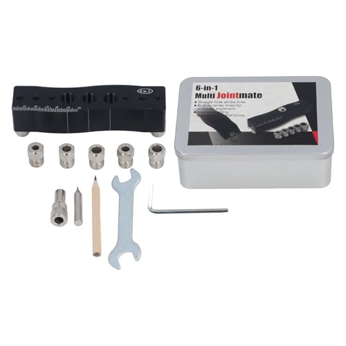 EVTSCAN -Holzbearbeitung Dowelling Jig -Locator 6 in 1 Multifunktional Holz Dübel Bohrführer Puncher von EVTSCAN