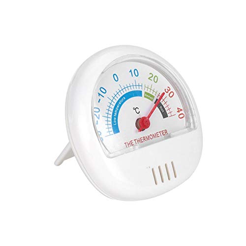 EVTSCAN Kühlschrank-Gefrierschrank-Thermometer Großes Zifferblatt-Thermometer (mechanisch)(Weiß) von EVTSCAN