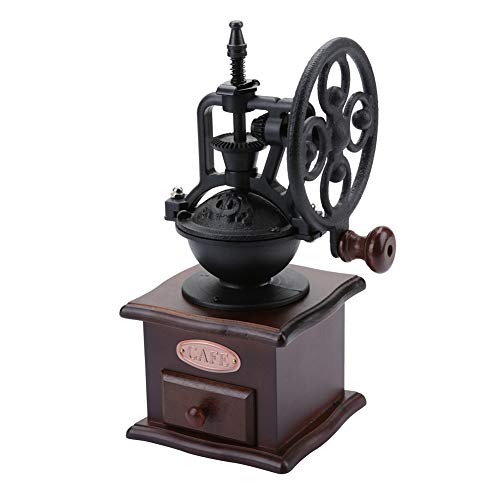 EVTSCAN Manuelle Kaffeemühle [Wonderful Gift], Antike manuelle Kaffeemühle aus Holz mit Handmühlenwalze von EVTSCAN