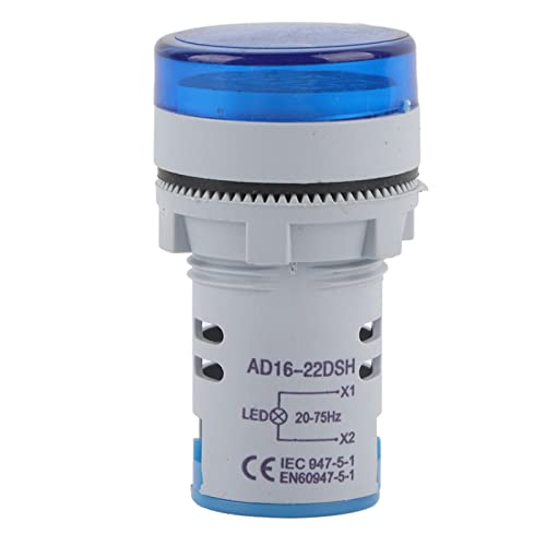 EVTSCAN ROD LED Digitale Anzeigesignal AC Hertz Frequenzanzeige Licht AD16-22DSH (Blue) von EVTSCAN