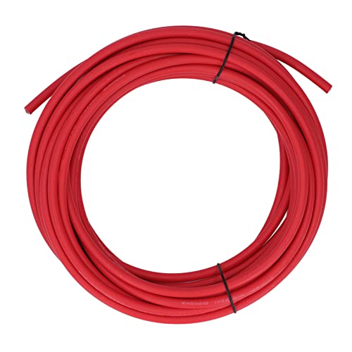 EVTSCAN Solarplattendraht 6mm² Doppelschicht -Isolierung XLPE -Kupfer -Kupfer -PV -Draht -Solar -Photovoltaik -Verlängerungskabel (Red 50m/164ft) von EVTSCAN