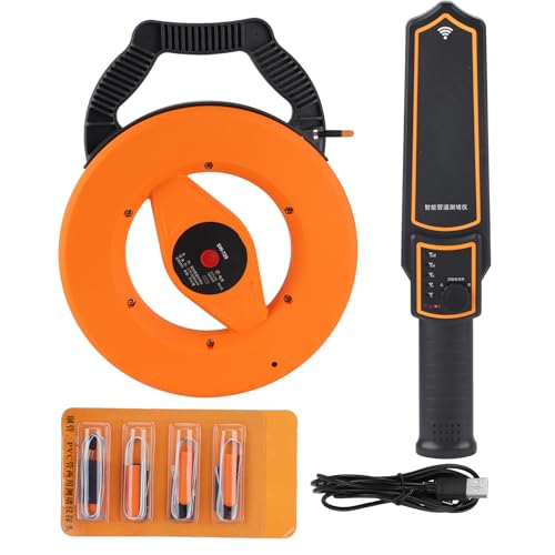 EVTSCAN Wandrohr-Blockade-Detektor, 5V Wandrohr-Blockade-Detektor Wasserdichter professioneller Stahl-PVC-Wand-Rohr-Scanner mit 4 Sonden von EVTSCAN