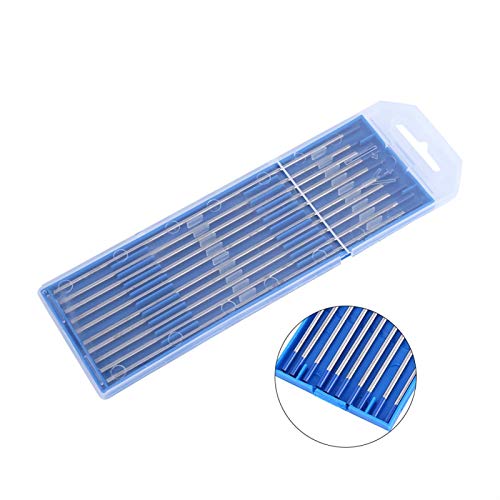 Elektrodenstäbe - 10 Stück Wolframschweißelektroden Lanthanierte Elektrode Blaue Spitze 1,0/1,6/2,4 mm(2.4 * 150mm) von EVTSCAN