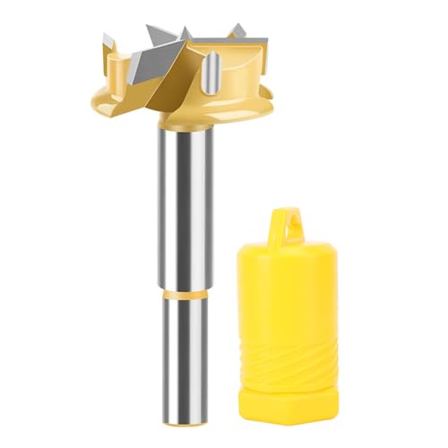 Forstner Bohrer 3 Flöten karbid Getippt für Kunststoff Holz Holz bearbeitung Runde Schaft 35mm von EVTSCAN