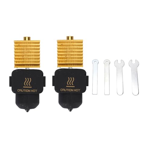 Hot End Extrusion Head Kit verbesserte Stabilität austauschbares Düsendesign Messing Kühler Hochflussdruck für 3D -Drucker von EVTSCAN
