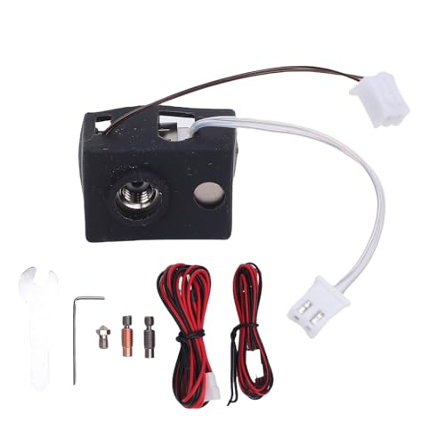 Hotend -Kit Prusa i3 MK3S Ti Legierung Red Copper Heatbreak Cucrzr -Legierungsdüse 24 V 80W Keramik Heizung Druckkopfkit für 3D -Drucker von EVTSCAN