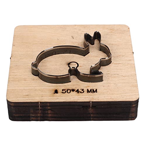 Kaninchen form Leder Schneiden Effizient Clean Cutter Holz Basis DIY Handarbeiten von EVTSCAN