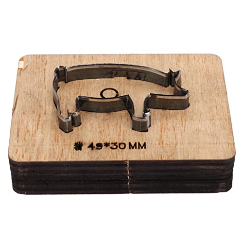 Lederschneidemiefen -Schwein -Form -Legierung Stahl Stanzform DIY Cutter für Lederprodukte Holz Ton von EVTSCAN