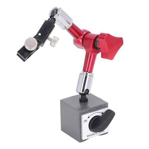 Magnetic Base Indicator Holder Adjustable Universal Strong Suction Permanent Magnet Stand for Machining Workpiece Measurement Equipment Calibration Metal Test Indicator Holder von EVTSCAN