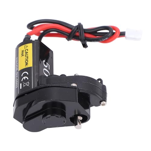 RC -Elektromotor CNC -Bearbeitung Hochtorsion 050 50 -t -Zahnradbürstmotor für RC Axial SCX24 AX24 (Black) von EVTSCAN