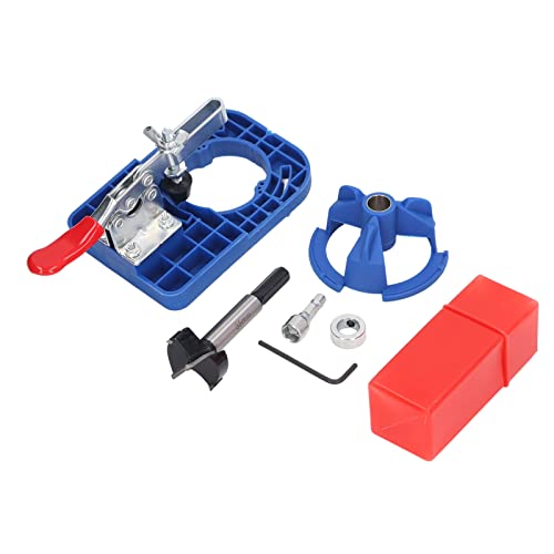 Scharnieröffnung Locator 35 mm Plastik Aluminiumlegierung Genauiger Holzbearbeitungslochöffner für die Tür (Blau) von EVTSCAN