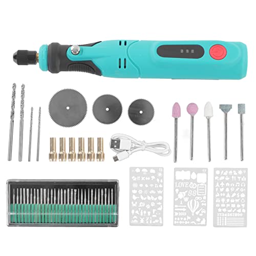 Schnurloses Rotationswerkzeug Mini -Power -Rotary -Werkzeug 3 Geschwindigkeit USB -Ladung mit 53 Zubehör für Handwerks -DIY -Projekte von EVTSCAN