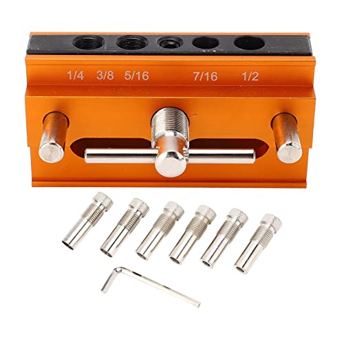 Selbst zentrierende Dübel Jig -Kit Aluminiumlegierung Anodierte Orange Oberfläche 4 Loch Bohrpositionierer Holzbearbeitung Selbst zentrierende Dübel Jig -Kit Aluminiumlegierung Anodierte Orange Oberfläche 4 Loch Bohrpositionierer Holzbearbeitung von EVTSCAN