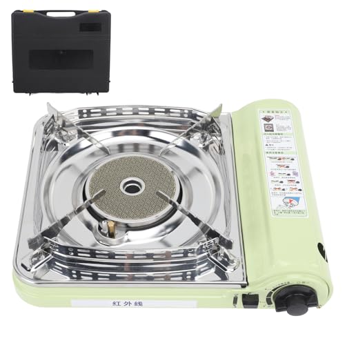 Tragbarer Infrarotgasofen Effizienter automatischer Zündstahl mit Tragetasche Gasbrenner Camping Picknick Grill Grill von EVTSCAN