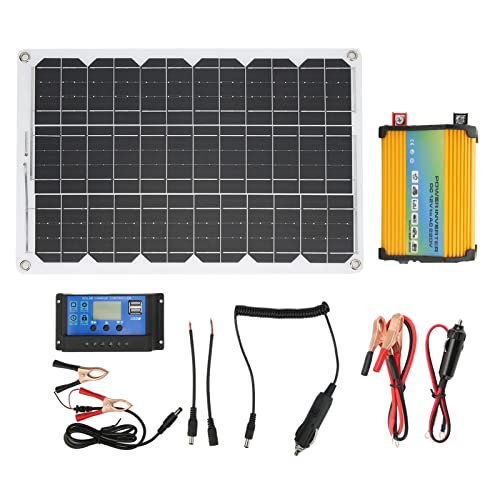 Tragbares Solarstromsystem 300W Power Wechselrichter 18W 18V Solarpanel 30A 12V 24 V Solar Controller Kit (12V to 220V) von EVTSCAN
