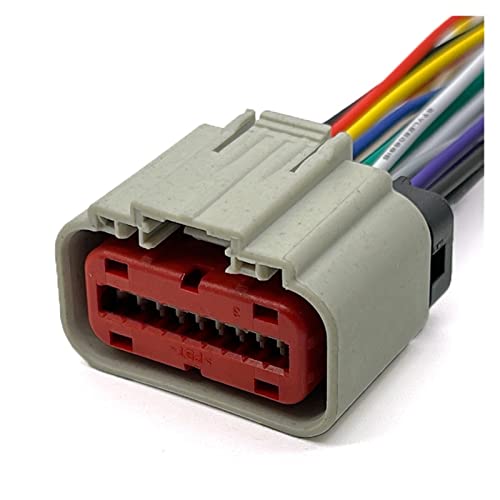 18P 2203663-6 ECU Auto Luftmassenmesser Stecker Kabelbaum Elektronischer Stecker Acc Cruise Kompatibel mit La~d R~ver F~rd 1488533-6 1488533-5 (Color : 18Pin Grey, Size : 1 Pc) von EVURU
