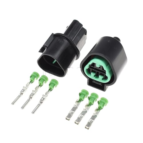 1–20 Kits 2,2 mm KUM PB625–03027 PB621–03020 3-poliger Auto-Stecker, weiblich, kompatibel mit Kia-Sensor-Scheinwerfern (Color : Male female set, Size : 1Set) von EVURU