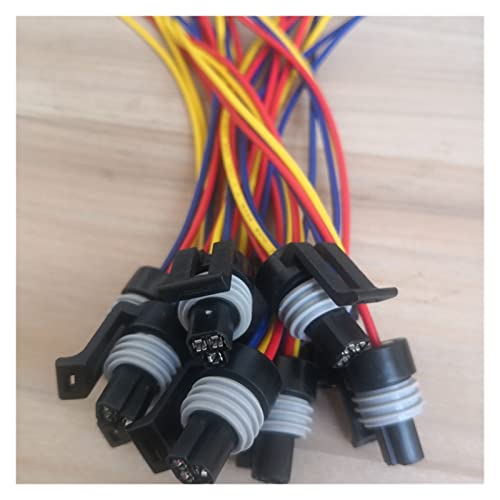 2/5/10 / 20pcs / lot 3 Pin/Weg Öl/Kraftstoff-Drucksensor-Stecker mit Pigtail Compatible With Honeywell 100 150 250 Psi Compatible With Buick Delphi. (Color : 2pcs) von EVURU