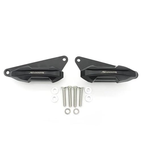 EVURU Motorrad Sturzpads Crashpads Für BM&W S1000R S 1000 R 2018-2020 2021 2022 Motorradrahmenschieber Schutzfolie Anti-Fall-Kleber Fallschutzpolster-Set(2018-2020) von EVURU