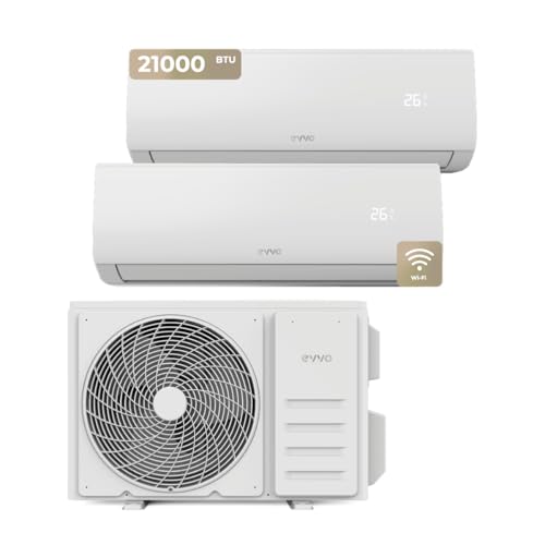 Klimaanlage EVVO Clima Multi 2x1 WiFi | Effizienz A++ | Invertersystem | Wärmepumpe | Luftentfeuchter | Fernbedienung | Weiß | 9000 + 12000 Klimaanlage EVVO Clima Multi 2x1 WiFi | Effizienz A++ | Invertersystem | Wärmepumpe | Luftentfeuchter | Fernbedienung | Weiß | 9000 + 12000 von EVVO