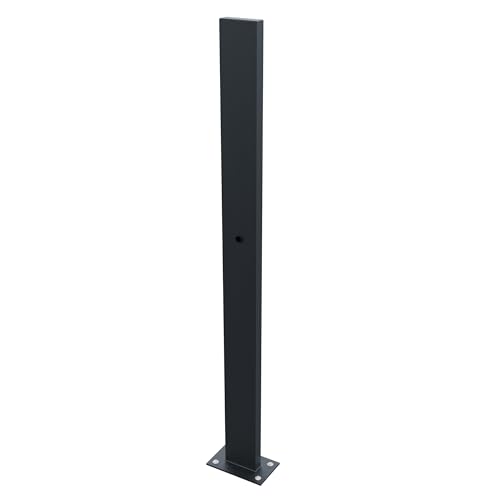 EVify Wallbox Standfuß • Wetterfeste Standsäule, Steele aus kaltgewalztem Stahl mit Pulverbeschichtung • Universeller Wallbox Ständer für Elektroauto Ladestationen von EVify