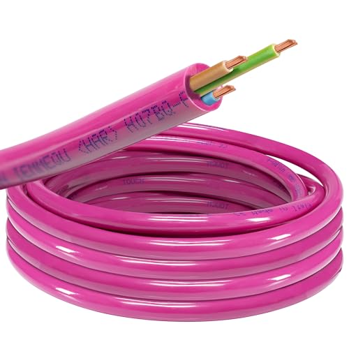 PUR-Leitung H07BQ-F 3x1,5 pink optimales Baustellenkabel industriekabel Made in Germany Auswählbar von 5 Meter bis 50 Meter (35 Meter) von EW24