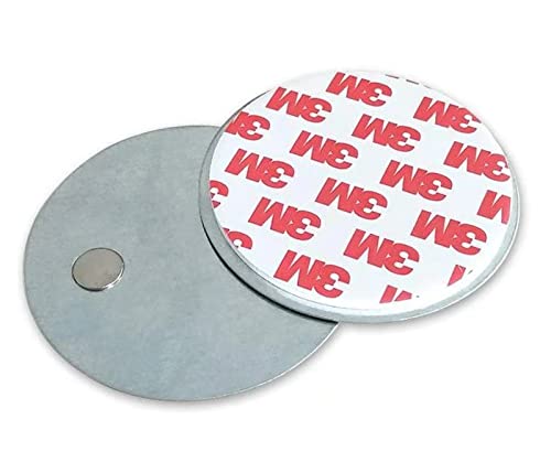 1x EWANTO Magnetisches Befestigungs-Pad für Rauchmelder 70 mm Durchmesser Halterung für Feuermelder 3M Klebepads mit extra starker Magnethalterung selbstklebend schnelle einfache Montage ohne Bohren von EWANTO