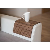 Holz Sofa Arm Tisch Couch Tablett Armlehne Coaster Fach von EWARTWOODS