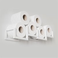 Wandhalterung Toilettenpapierhalter, Holz Tp Schwimmendes Aufbewahrungsregal Für Mehrere Rollen Gewebe, Hängende Holztoilette Loo Rollregal Brick Wandhalterung Toilettenpapierhalter, Holz Tp Schwimmendes Aufbewahrungsregal Für Mehrere Rollen Gewebe, Hängende Holztoilette Loo Rollregal Brick von EWARTWOODS
