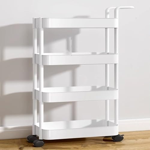 Der rollende, multifunktionale Küchen-Aufbewahrungswagen verfügt über abnehmbare 360-Grad-Räder und EIN großes Öffnungsdesign eignet Sich for Verschiedene Aufbewahrungsorte im Haushalt(White4pc) Der rollende, multifunktionale Küchen-Aufbewahrungswagen verfügt über abnehmbare 360-Grad-Räder und EIN großes Öffnungsdesign eignet Sich for Verschiedene Aufbewahrungsorte im Haushalt(White4pc) von EWDHJK