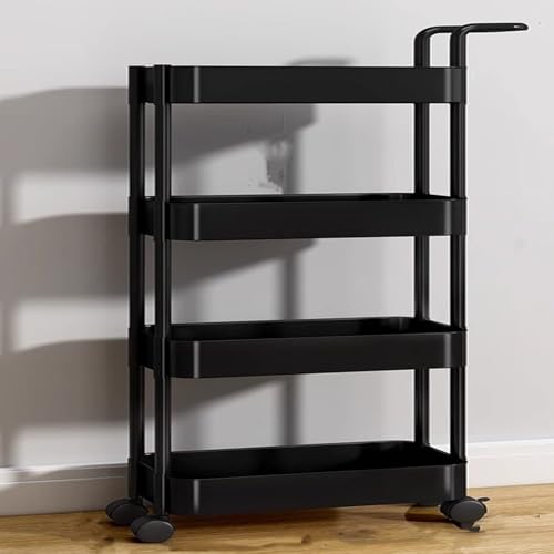 Der rollende, multifunktionale Küchen-Aufbewahrungswagen verfügt über abnehmbare 360-Grad-Räder und EIN großes Öffnungsdesign eignet Sich for Verschiedene Aufbewahrungsorte im Haushalt(Black4pc) Der rollende, multifunktionale Küchen-Aufbewahrungswagen verfügt über abnehmbare 360-Grad-Räder und EIN großes Öffnungsdesign eignet Sich for Verschiedene Aufbewahrungsorte im Haushalt(Black4pc) von EWDHJK
