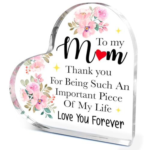 Acryl-Dekoration mit Aufschrift "Thank You for Being Such an Important Heart", Geschenk für Mutter von Tochter und Sohn, Geburtstagsgeschenk für Mama, Muttertagsgeschenke für neue Mutter, geschätzte Acryl-Dekoration mit Aufschrift "Thank You for Being Such an Important Heart", Geschenk für Mutter von Tochter und Sohn, Geburtstagsgeschenk für Mama, Muttertagsgeschenke für neue Mutter, geschätzte von EWDMOUK