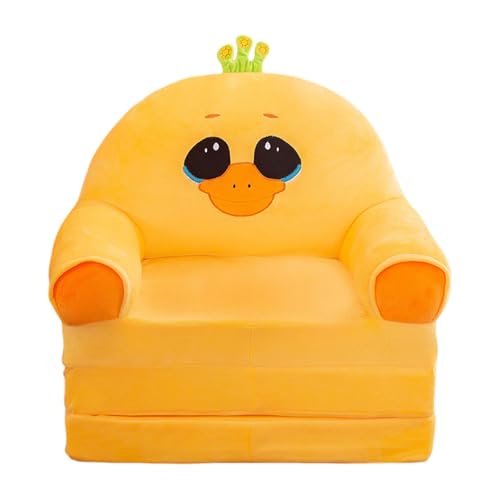EWFAS Ausklappbares Kindersofa Mini Bärchen Abnehmbarer Bezug Schlafzimmer ohne Liner Spielsofa Kuschelsofa Übernachtungssofa Kinder mit Abnehmbarem Bezug（Ohne Liner Füller） von EWFAS
