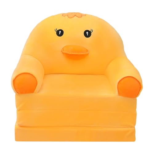 EWFAS Ausklappbares Kindersofa Mini Bärchen Abnehmbarer Bezug Schlafzimmer ohne Liner Spielsofa Kuschelsofa Übernachtungssofa Kinder mit Abnehmbarem Bezug（Ohne Liner Füller） von EWFAS