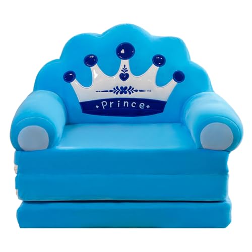 EWFAS Ausklappbares Kindersofa Mini Bärchen Abnehmbarer Bezug Spielsofa Kuschelsofa Übernachtungssofa Sofa Kinder mit Abnehmbarem Bezug Leichtgewicht Kinder Sofa（Ohne Liner Füller） von EWFAS