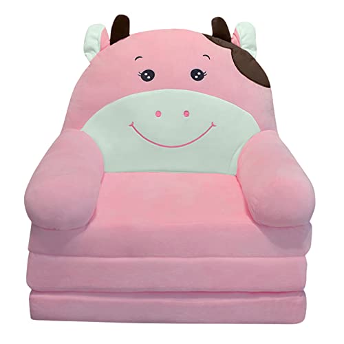 EWFAS Ausklappbares Kindersofa Mini Bärchen Abnehmbarer Bezug Schlafzimmer ohne Liner Spielsofa Kuschelsofa Übernachtungssofa Kinder mit Abnehmbarem Bezug（Ohne Liner Füller） von EWFAS