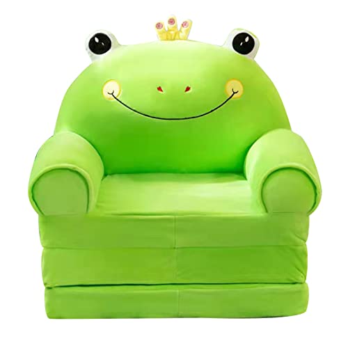 EWFAS Ausklappbares Kindersofa Mini Bärchen Abnehmbarer Bezug Schlafzimmer ohne Liner Spielsofa Kuschelsofa Übernachtungssofa Kinder mit Abnehmbarem Bezug（Ohne Liner Füller） von EWFAS