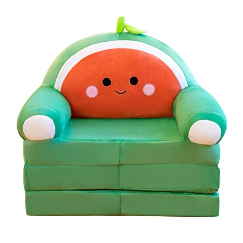 EWFAS Ausklappbares Kindersofa Mini Bärchen Abnehmbarer Bezug Schlafzimmer ohne Liner Spielsofa Kuschelsofa Übernachtungssofa Kinder mit Abnehmbarem Bezug（Ohne Liner Füller） von EWFAS
