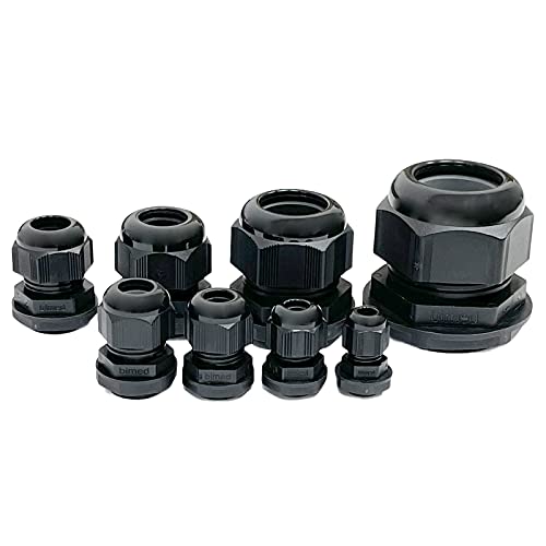 Kabelverschraubungen mit Gegenmutter PG7 PG9 PG11 PG13,5 PG16 PG21 PG29 PG36 PG42 PG48 CSA/UL (10er, PG 9) von EWH-Shop