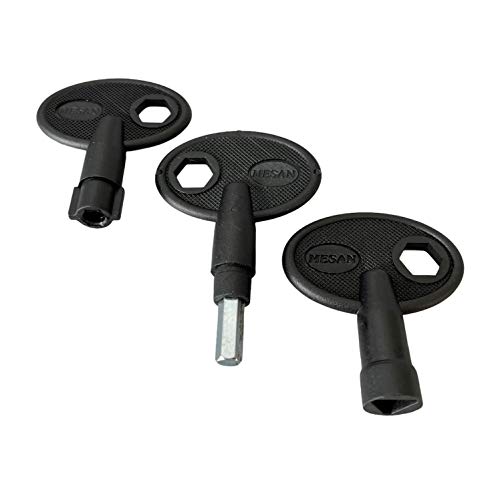 Schaltschrankschlüssel Kunststoff Containerschlüssel Dreikant - Sechskant - Doppelbart 3-9mm (M169) (5mm Doppelbart) von EWH-Shop