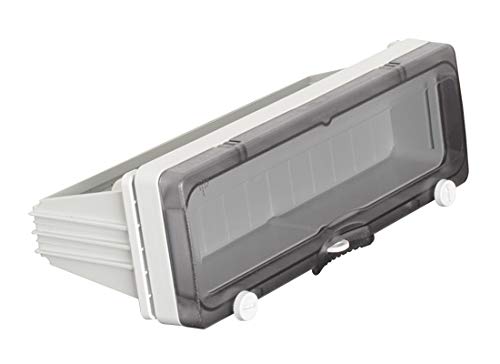 EWH-Shop TPelectric Einbau Sicherungskasten mit Klappfenster, IP67, 12 Module, Polykarbonat, Wasserfest, Montagerahmen mit Dichtung von EWH-Shop