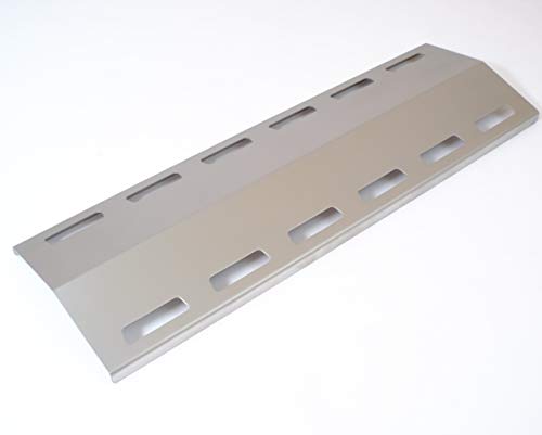 EWH Brennerabdeckung Gasgrill Edelstahl (L x B) 39 x 12,5 cm Flammenverteiler Flammenabdeckung Brennerschutz Flammblech Tropfschutz von EWH