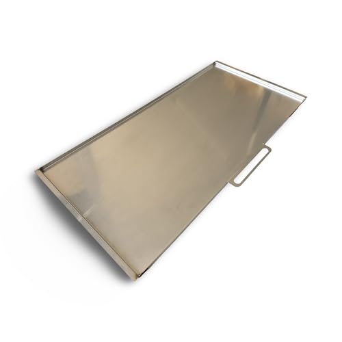 EWH Edelstahl Fettauffangblech für Gasgrill Enders Chicago Black 3 - Größe: 620 x 300 x 24 mm (L x B x H) von EWH