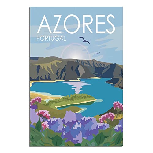 Azoren Portugal Vintage Reiseposter Leinwand Kunst Poster Geschenk Wanddekoration Malerei Poster Dekorative Poster Azoren Portugal Vintage Reiseposter Leinwand Kunst Poster Geschenk Wanddekoration Malerei Poster Dekorative Poster von EWPLOREWASP