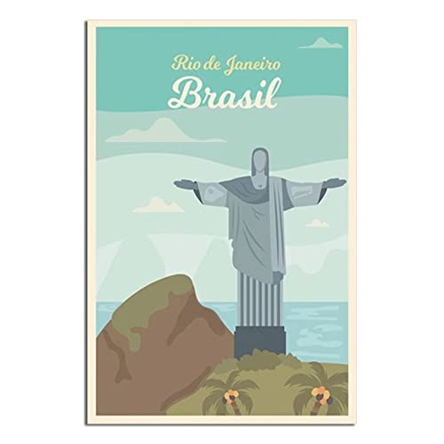 Brasilien Rio de Janeiro Vintage Reiseposter Leinwand Kunst Poster Geschenk Wanddekoration Malerei Poster Dekorative Poster Brasilien Rio de Janeiro Vintage Reiseposter Leinwand Kunst Poster Geschenk Wanddekoration Malerei Poster Dekorative Poster von EWPLOREWASP