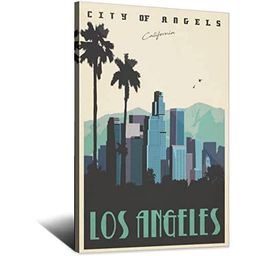 California Los Angeles Vintage Reiseposter Leinwand Kunst Poster Geschenk Wanddekoration Malerei Poster Dekorative Poster von EWPLOREWASP