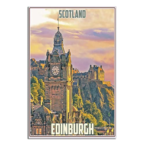 EWPLOREWASP Schottland Edinburgh Vintage Reiseposter Leinwand Kunst Poster Geschenk Wanddekoration Malerei Poster Dekorative Poster von EWPLOREWASP