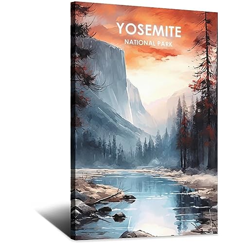 EWPLOREWASP Vintage-Reise-Poster Yosemite Nationalpark Leinwand Kunst Poster Geschenk Wanddekoration Malerei Poster Dekorative Poster EWPLOREWASP Vintage-Reise-Poster Yosemite Nationalpark Leinwand Kunst Poster Geschenk Wanddekoration Malerei Poster Dekorative Poster von EWPLOREWASP
